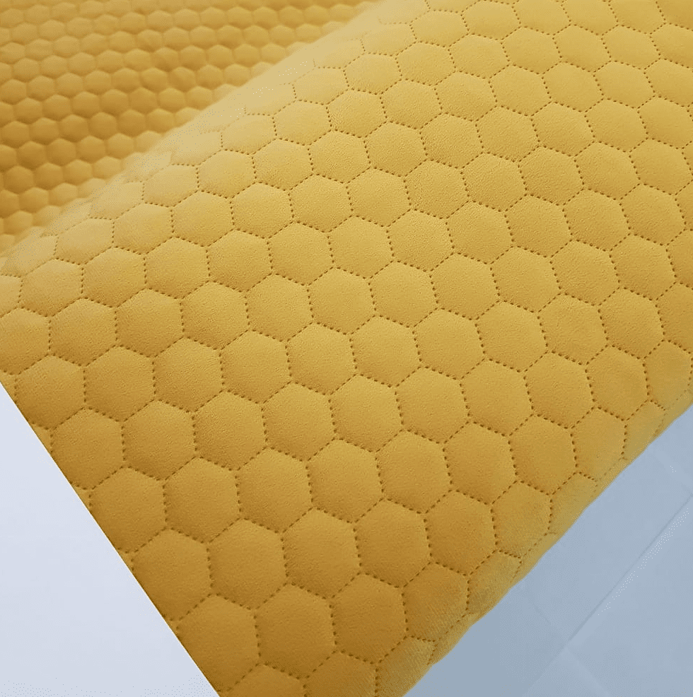 CVM nid d'abeille moutarde 45X50 V