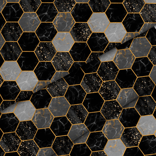 cpi 5050 nid d-abeille hexagonale or noir et gris