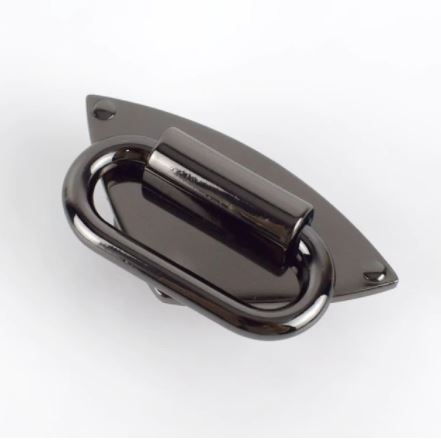 Connecteur de sangle en triangle 51x26mm noir gun - Lot de 2