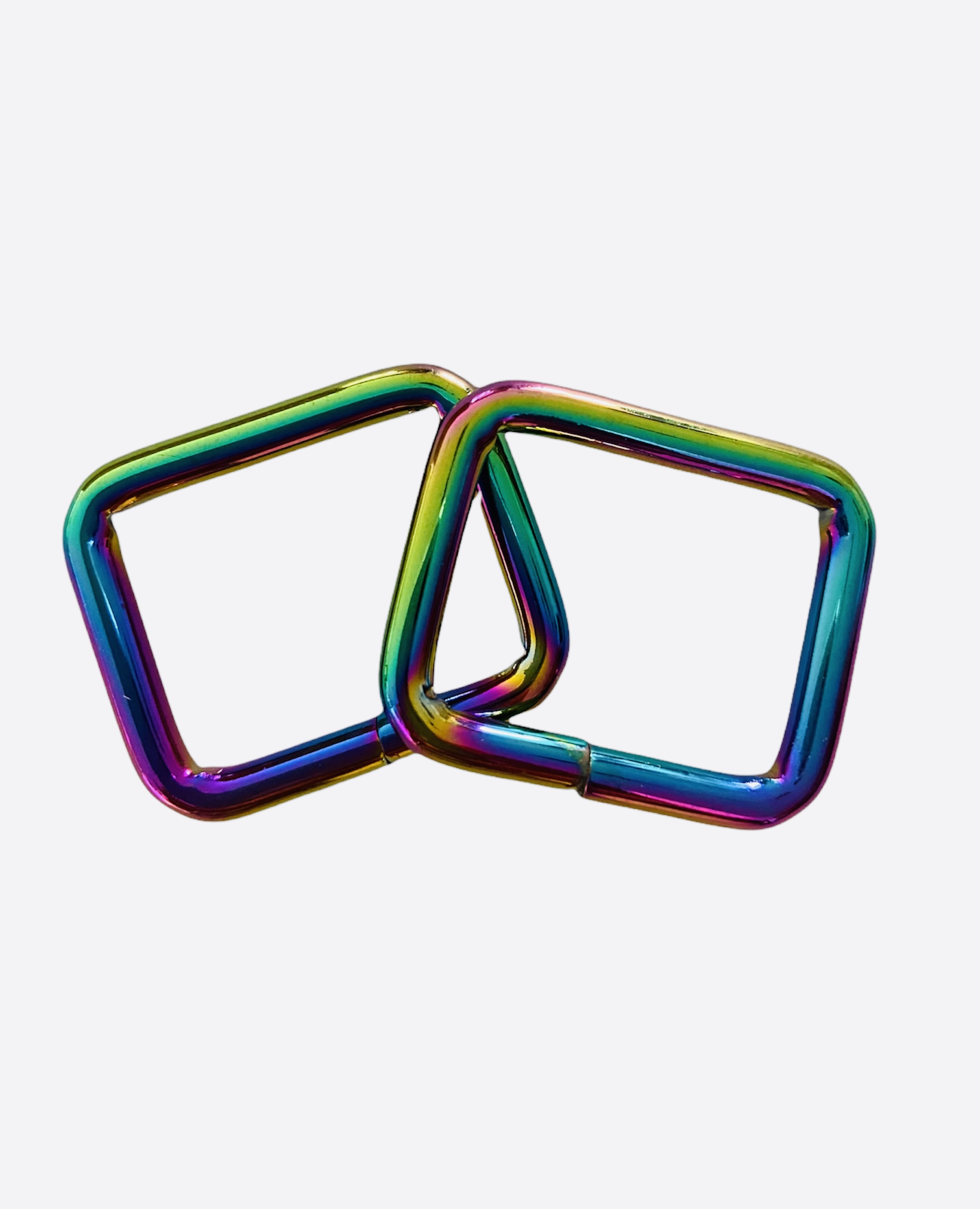 LB anneau rectangle multicolore