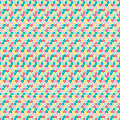 CPI petit nid d'abeille multicolore