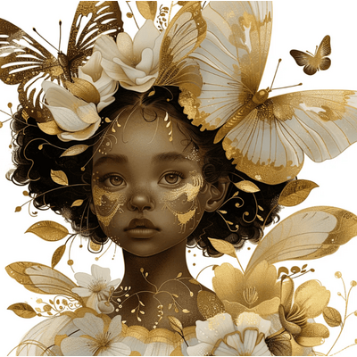 fille papillon