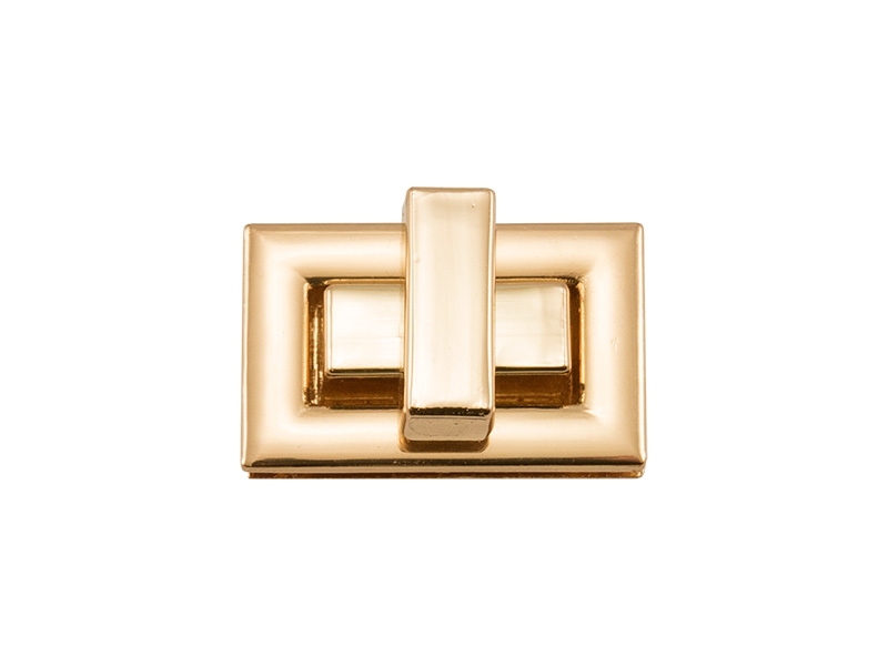 Fermoir rectangle doré
