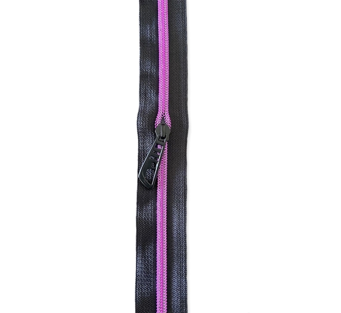 FAM noir maille rose fuchsia en 5mm