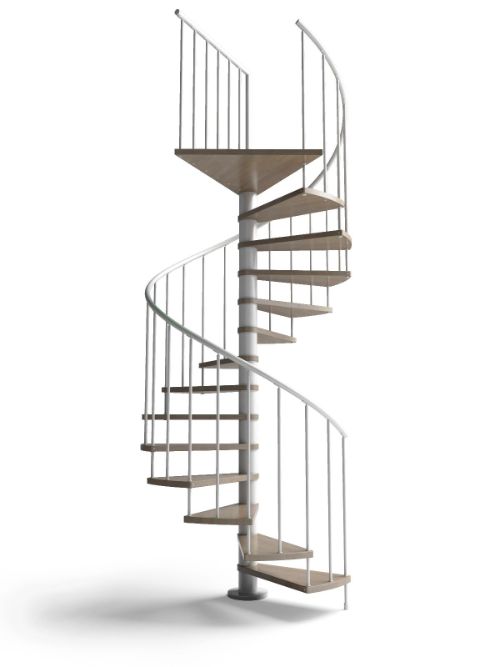 Escalier-colimacon-bois-metal