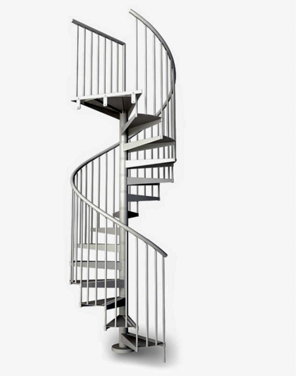 Escalier-colimacon-acier-gris