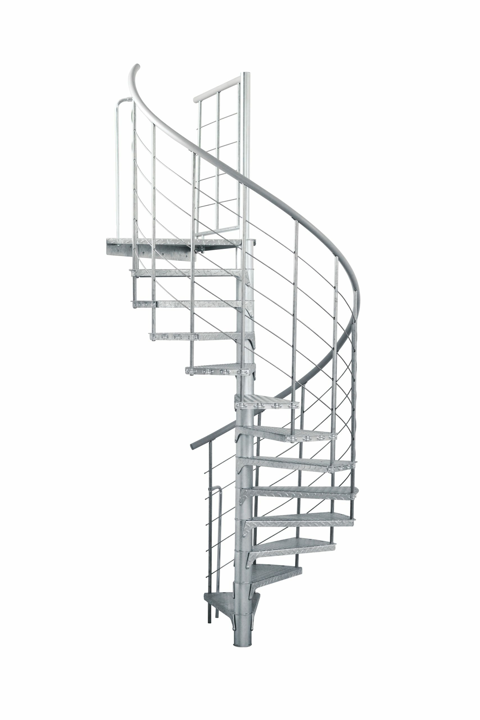 Escalier exterieur colimacon-galvanise