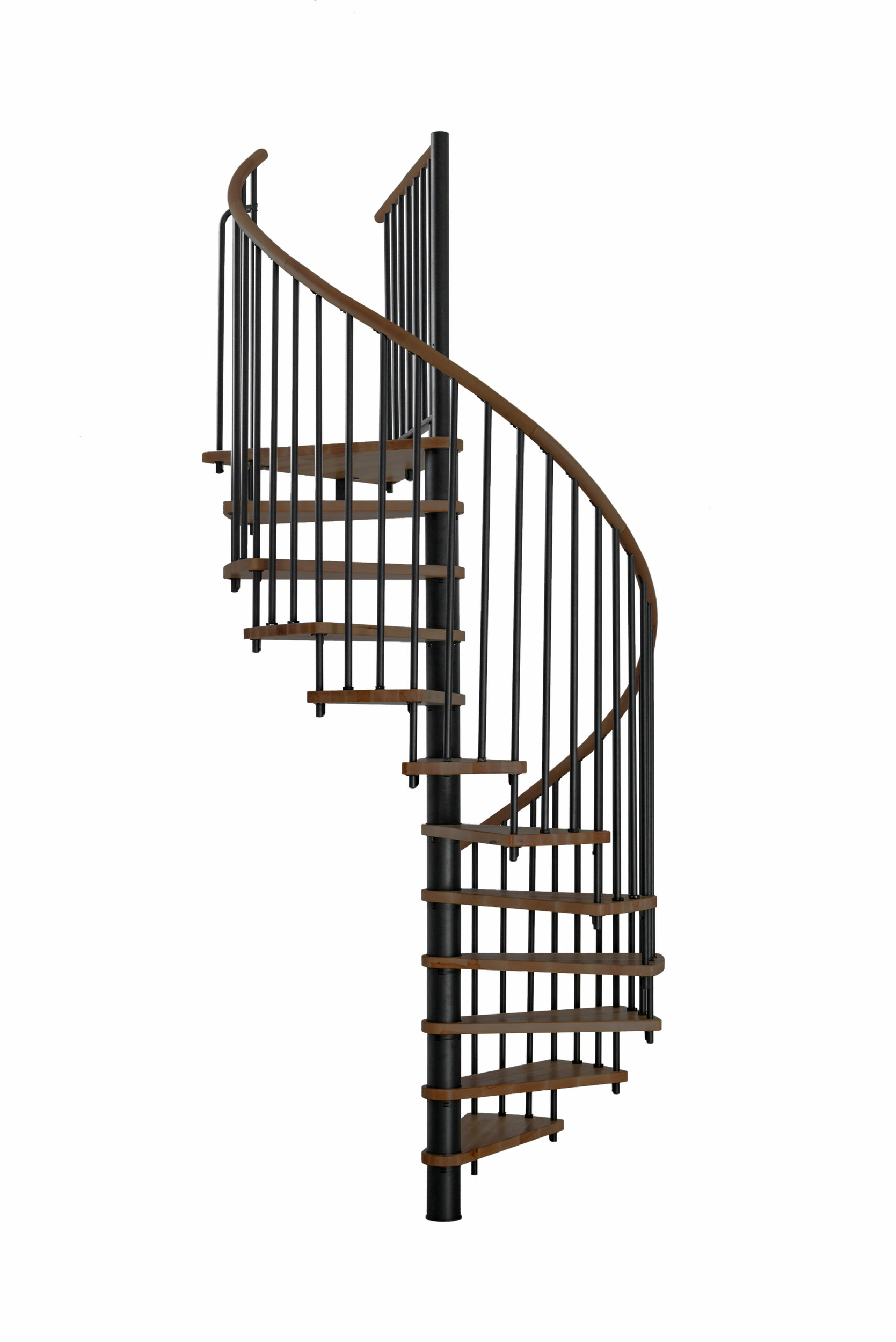 Escalier-colimacon-noir-bois