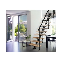 Escalier modulable en acier et bois massif Atrium Dixi