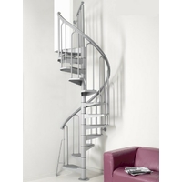 Escalier en colimaçon / hélicoïdal en acier gris Fontanot Nice 3 Ø 100 cm