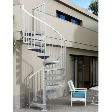 Escalier-colimacon-extérieur-acier-galvanise