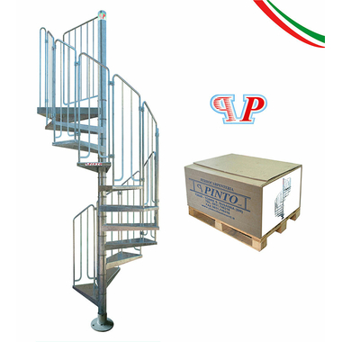 Escalier-colimacon-acier-galvanise