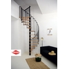 Escalier en colimaçon en acier noir et bois Minka Paris Ø 140 cm