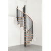 Escalier colimaçon Minka Spiral Wood avec main courante bois Ø 120 cm