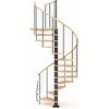 Escalier colimaçon en acier et hêtre Treppen Vogue Ø 160 cm