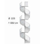 Escalier-exterieur-acier-galvanise-Treppen