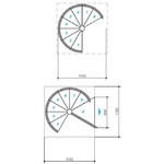 Plan-escalier-colimacon-diamètre-110