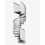 Escalier-colimacon-acier-gris