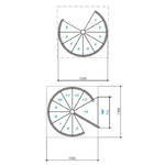 Plan-escalier-colimacon-diamètre-130