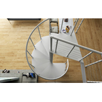 Escalier-colimacon-acier-Slim-blanc