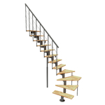 Escalier-quart-tournant-Minka-Comfort-gris