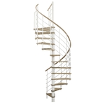 Escalier colimaçon en acier et chêne massif Minka Venezia Ø 140 cm