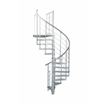 Escalier exterieur colimacon-galvanise
