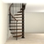 Escalier-colimacon-Fontanot-Tulip-noir-wenge