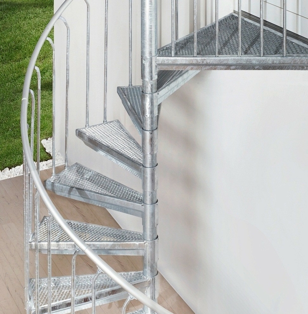 escalier helicoidal acier galvanise