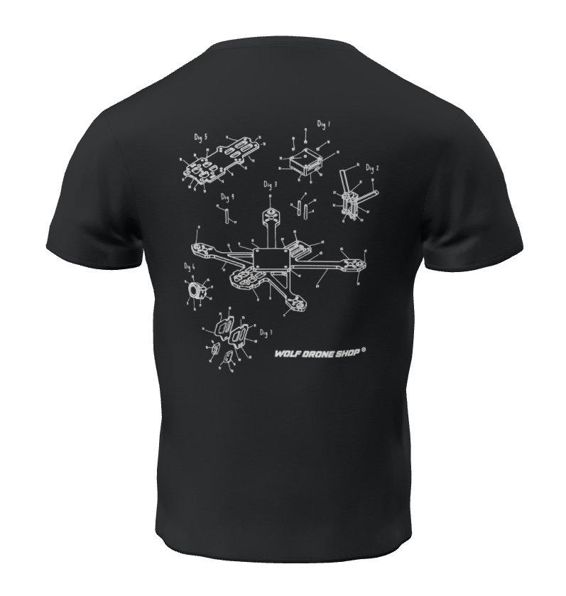 WOLF - T-SHIRT BLUEPRINT - EPERVIER MINI 3