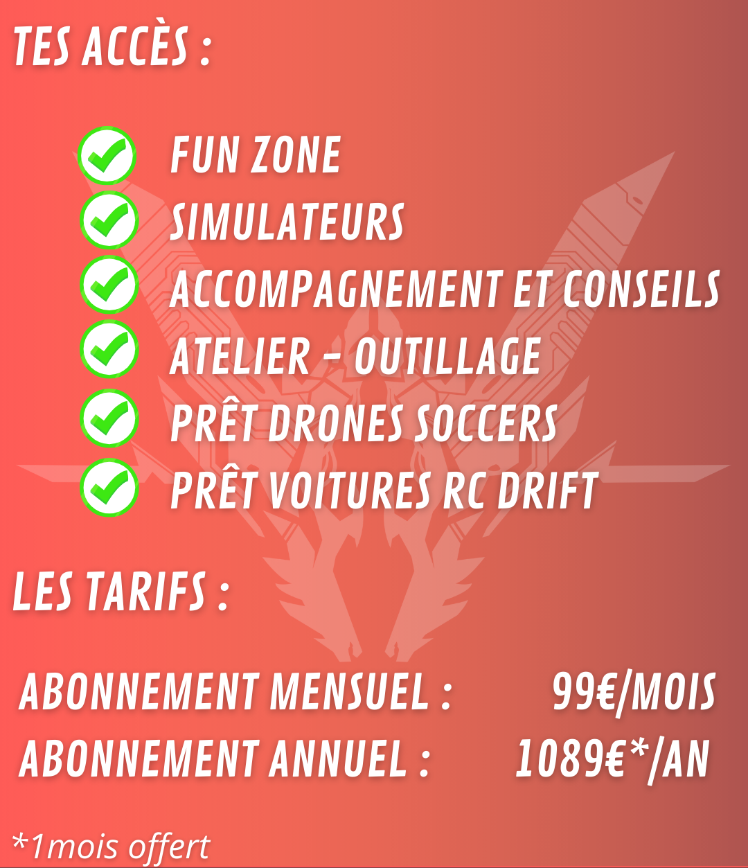 ABONNEMENT : LE V.I.P.