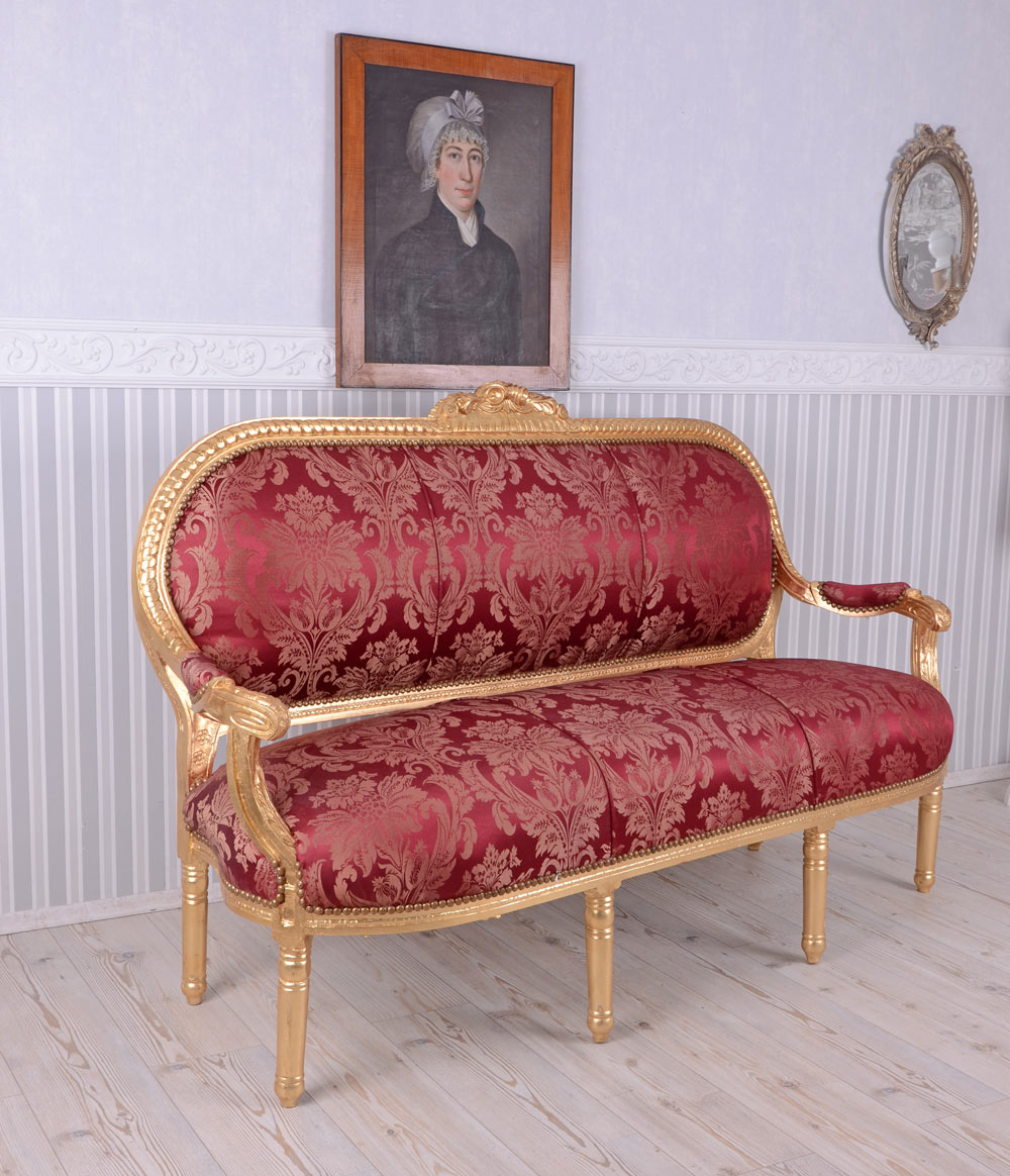 Canape-Louis-XVI-rouge-a