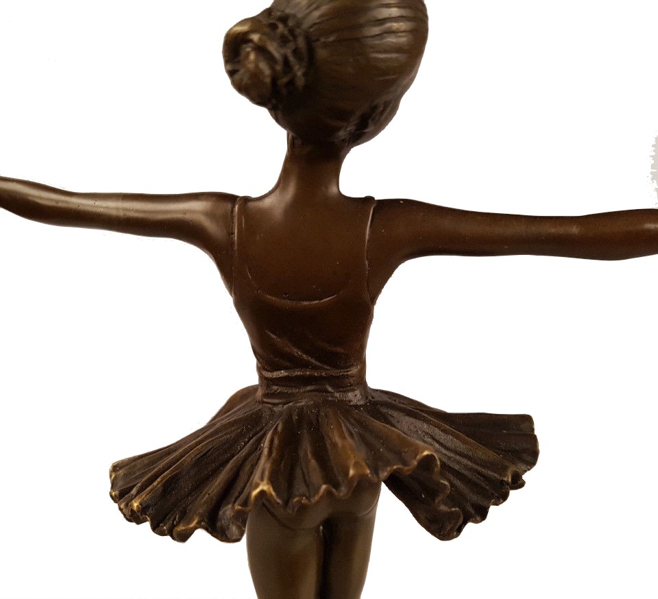 VIENNE BRONZE ART Déco Bronze Sculpture Ballerine Statue Art Figurine
