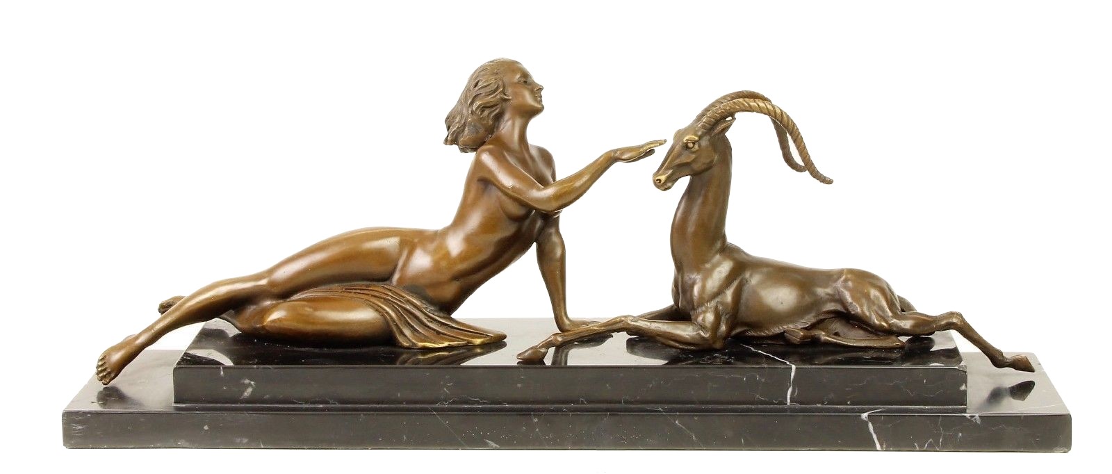 Statue-bronze-antilope-a