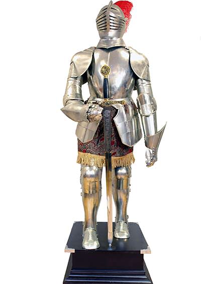 armure médiévale de chevalier Stock Photo