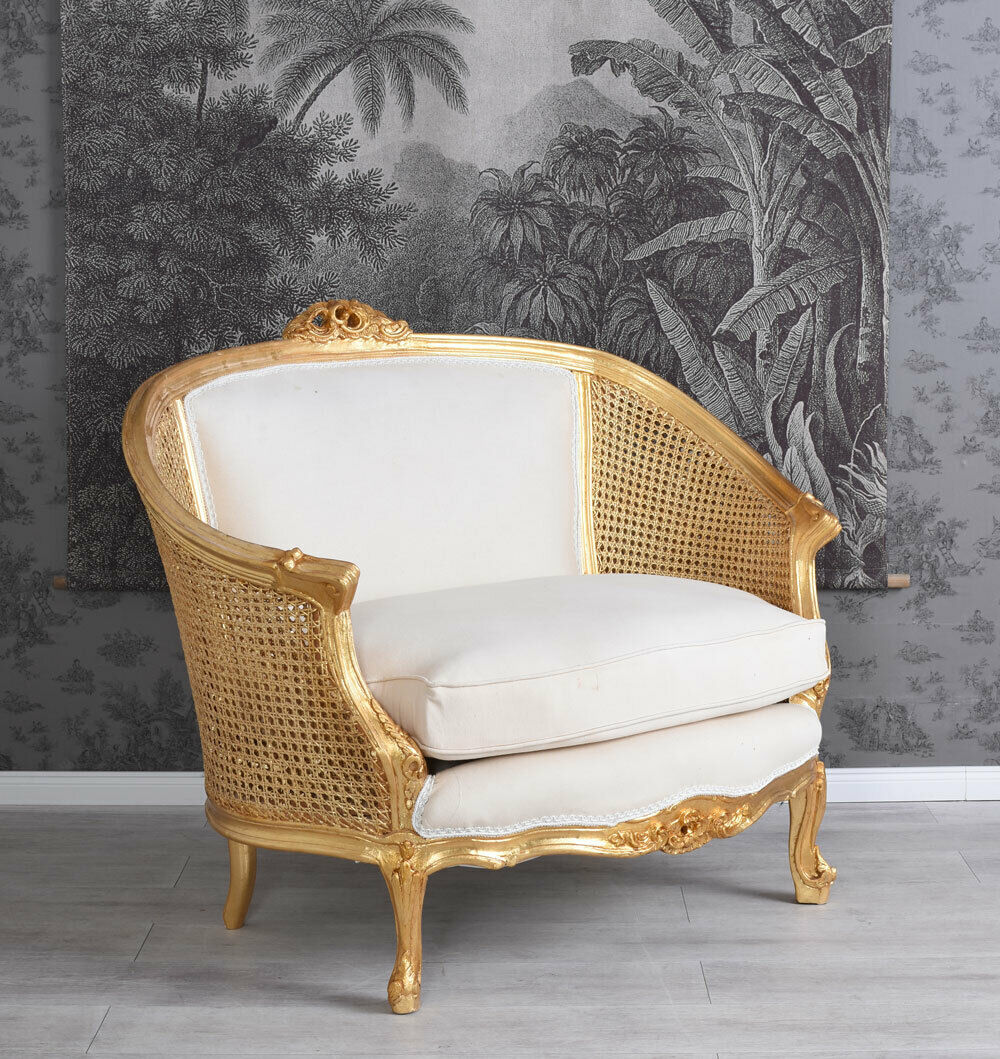 Canapé-Louis-XV-dore