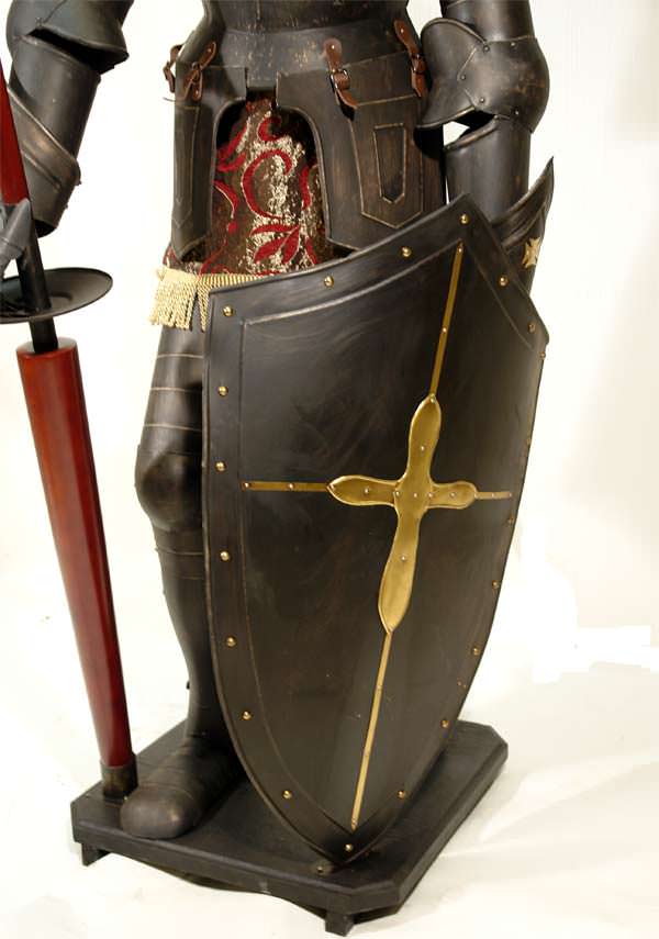 Armure médiévale de chevalier de joute Henri II - Sur socle - 205 cm -  Cdiscount Maison