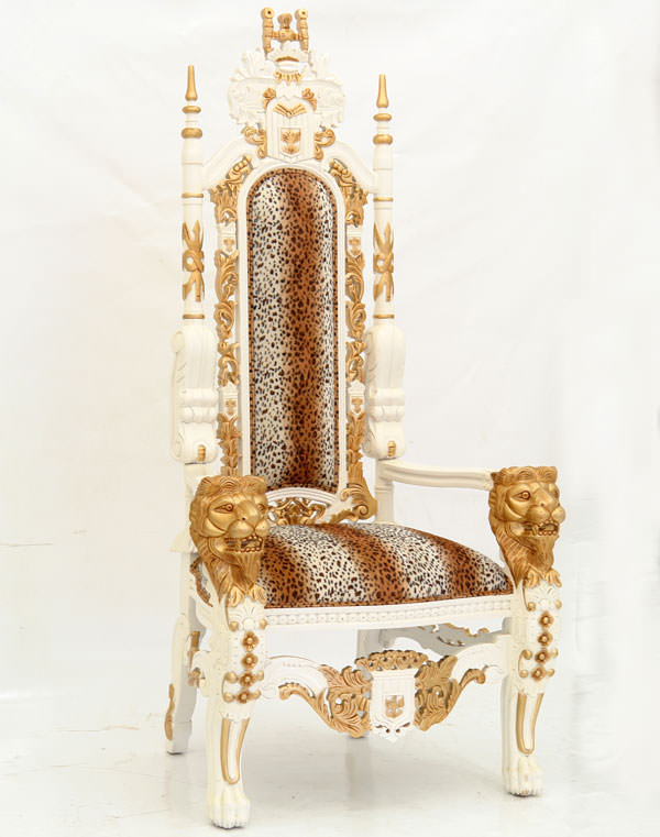 Trone-presidentiel-lions-leopard