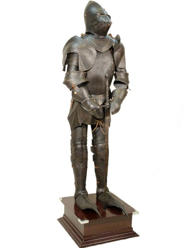 Armure de chevalier médiéval 200 cm en acier du Guesclin