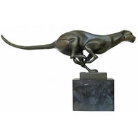 Statue en bronze de panthère 32 cm