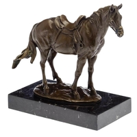Statue en bronze cheval pur sang arabe 28 cm