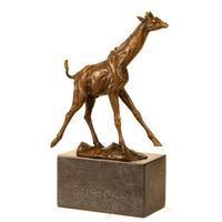 Statue en bronze girafe 26 cm
