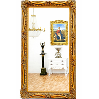 Miroir baroque cadre en bois doré 138x78 cm Rougemont