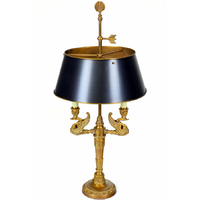 Lampe bouillotte style Empire en bronze Wagram