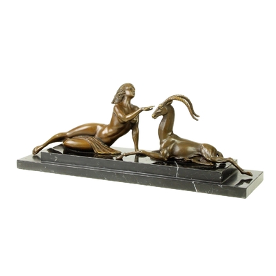Statue-bronze-antilope