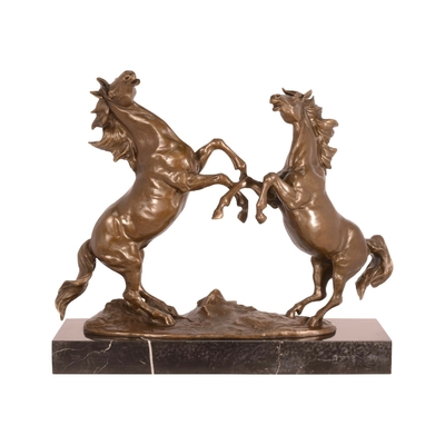 Statue-bronze-chevaux