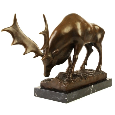 Statue-bronze-cerf