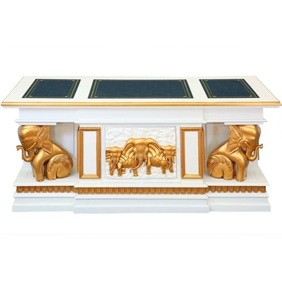 bureau-elephants-blanc-dore