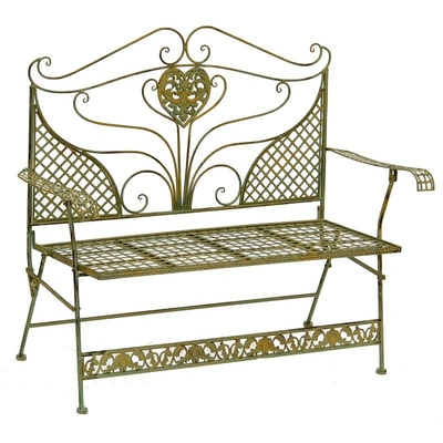 Banc-antique-metal