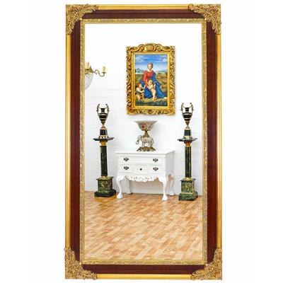 Miroir-baroque-brun-dore